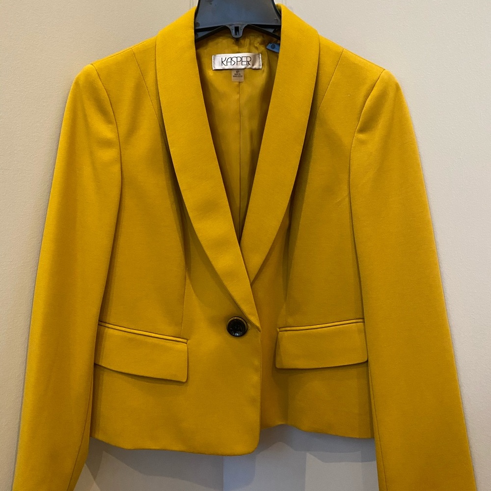 Shawl Collar Single Button Blazer